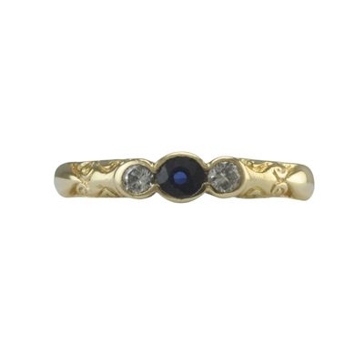18ct Sapphire and Diamond Ring