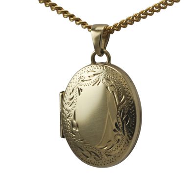 9ct Gold Mini Floral Locket