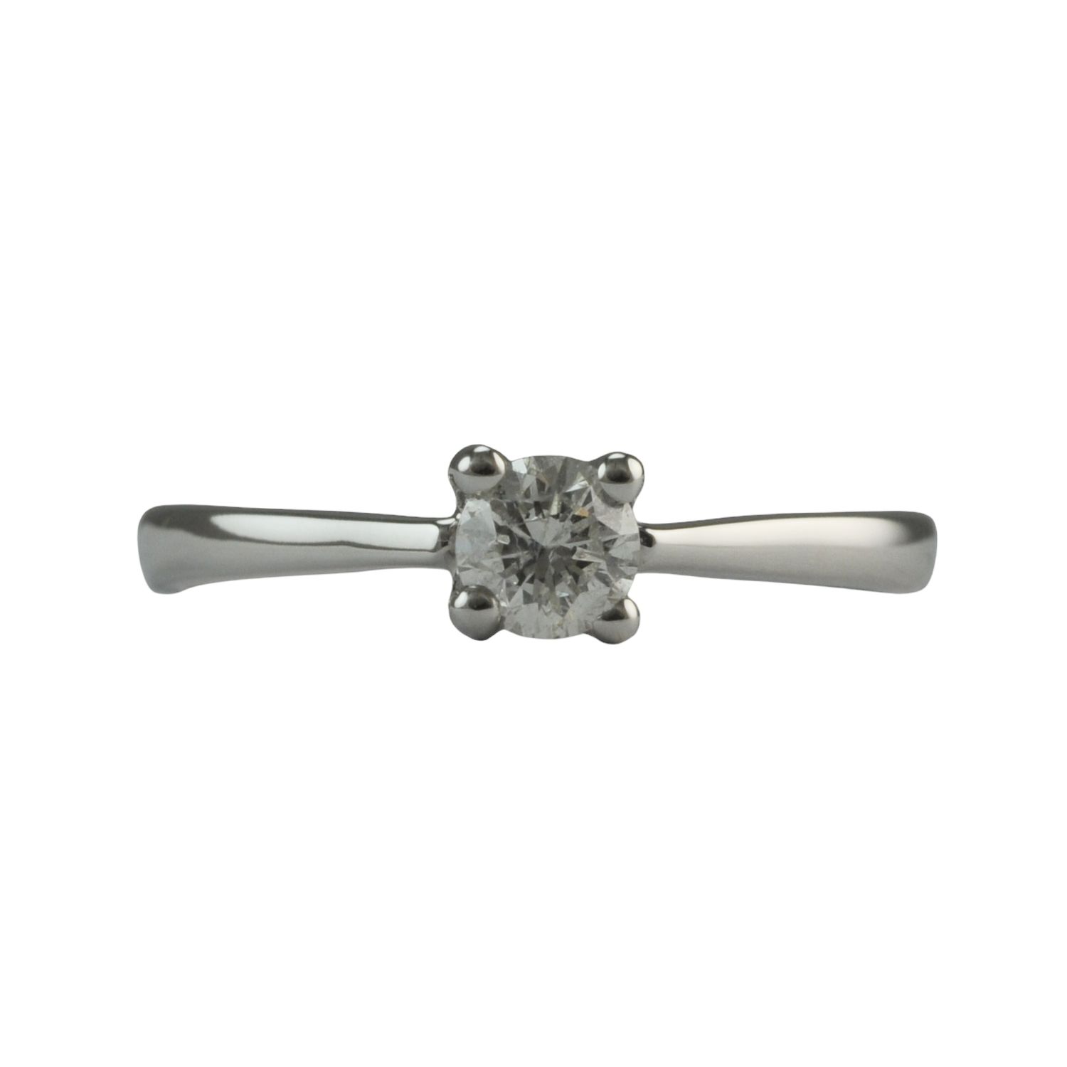 18ct White Gold Diamond Engagement Ring