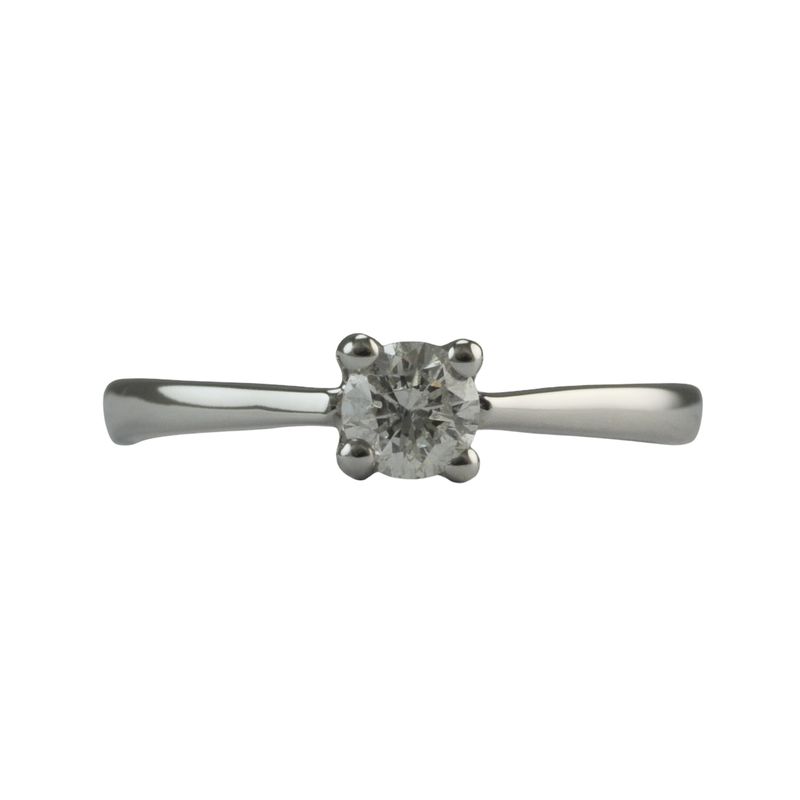 18ct White Gold Diamond Engagement Ring