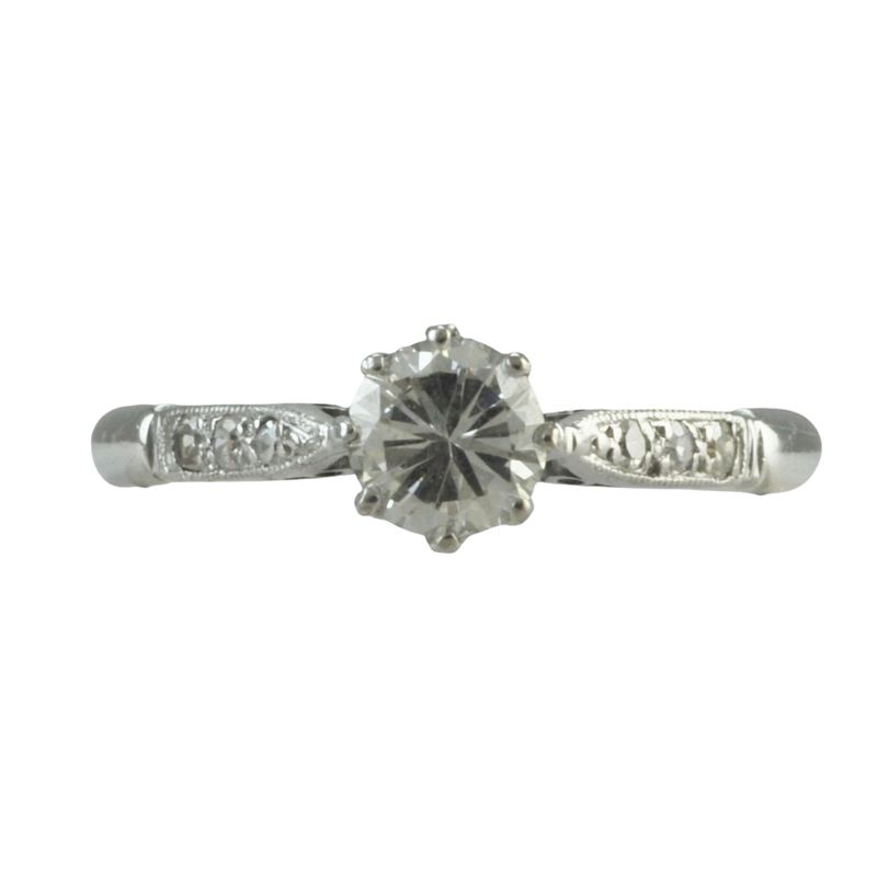 Antique 18ct and Platinum Engagement Ring