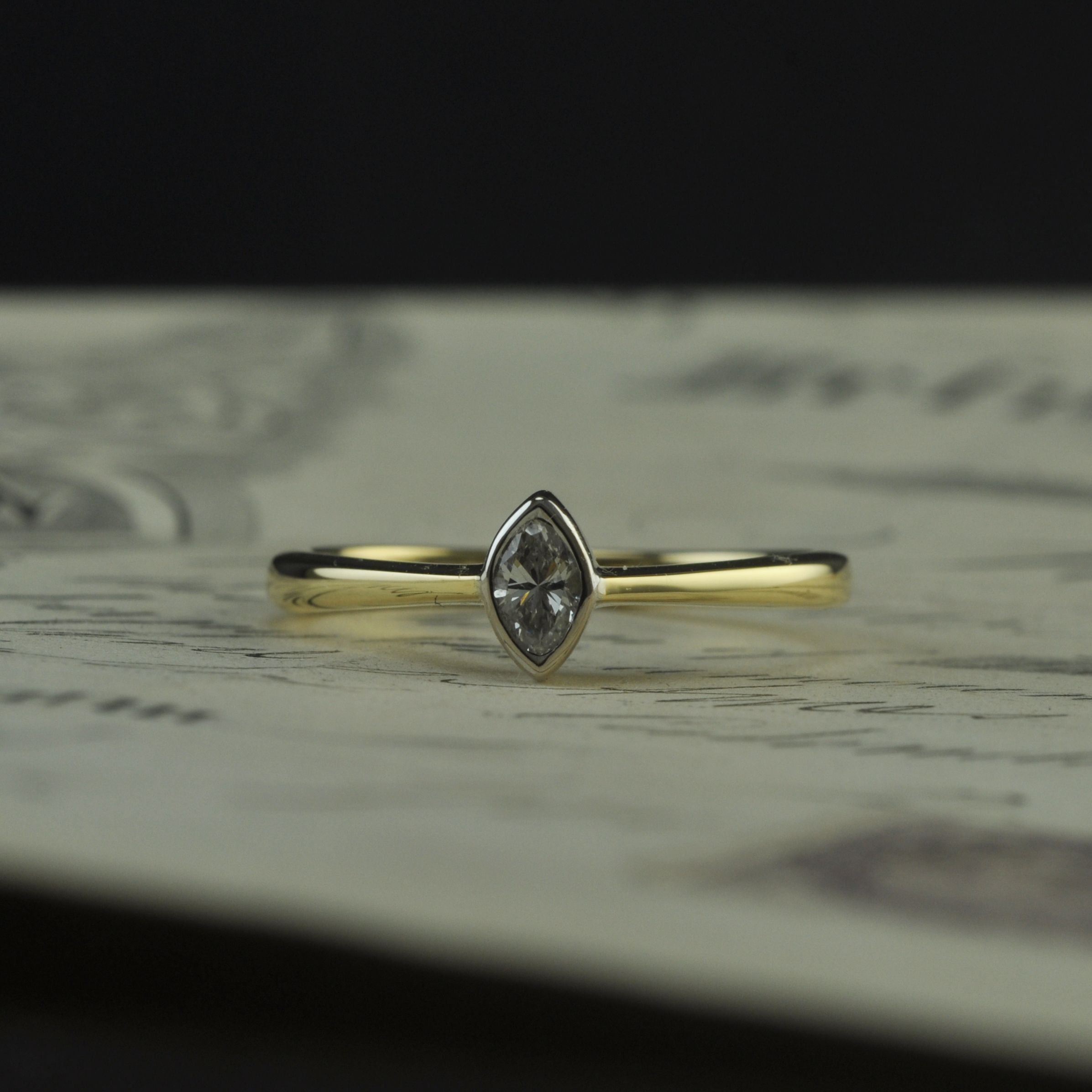 Marquise Diamond Engagement Ring