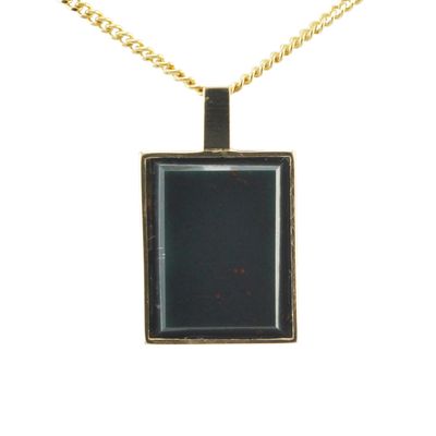 9ct Gold Bloodstone Pendant