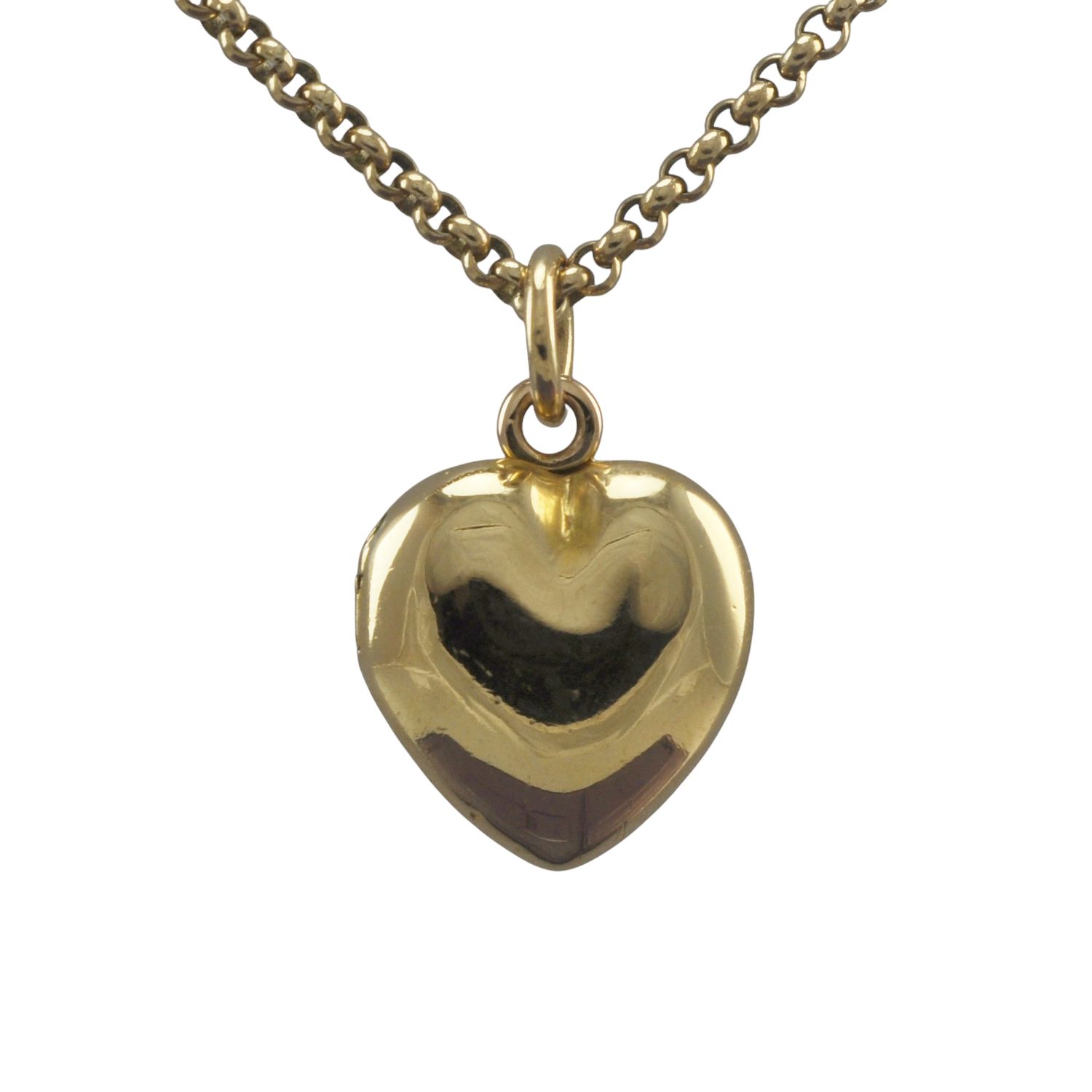 Antique 18ct Gold Bulbous Heart Locket