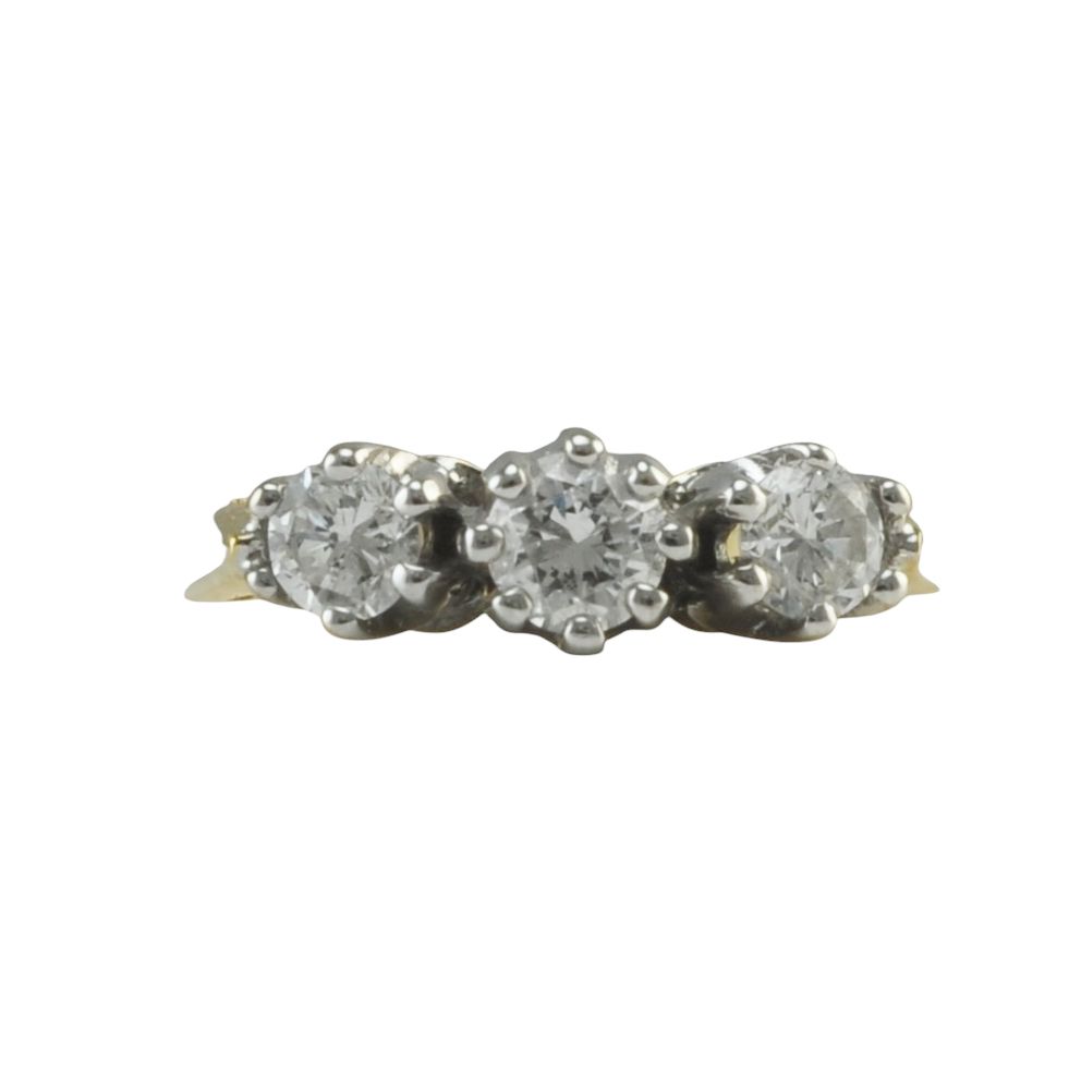 18ct Diamond Three Stone Ring