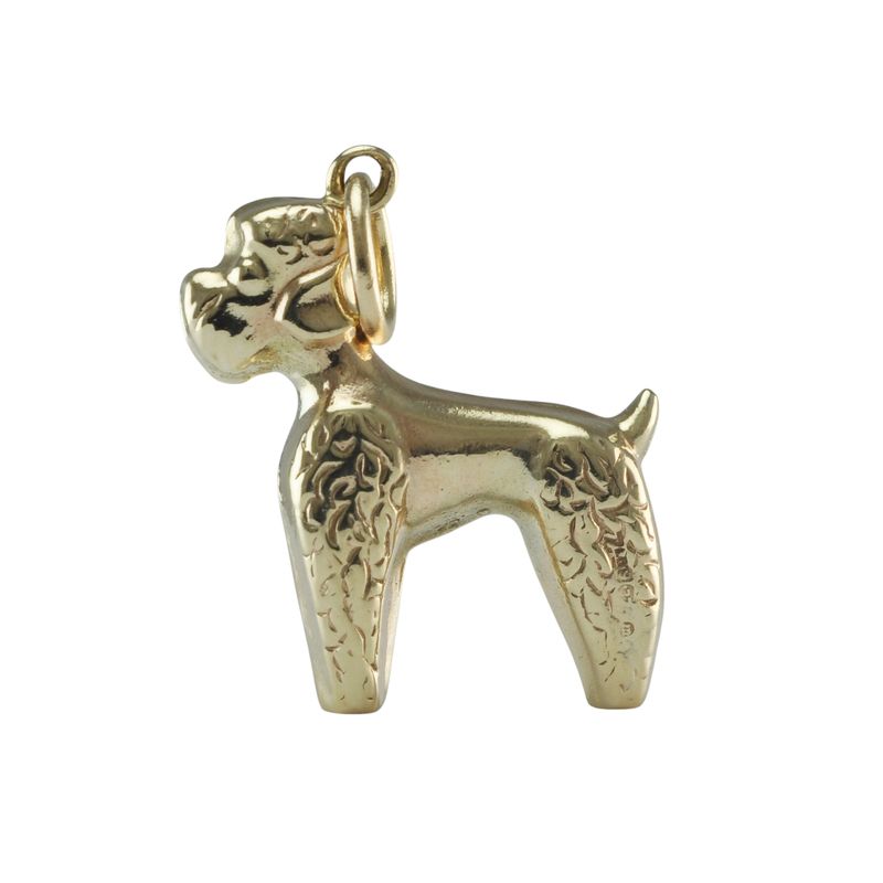 9ct Poodle Dog Charm