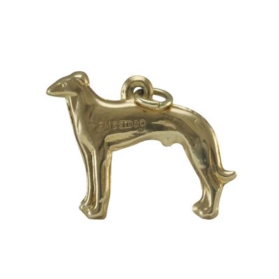 9ct Greyhound Dog Charm
