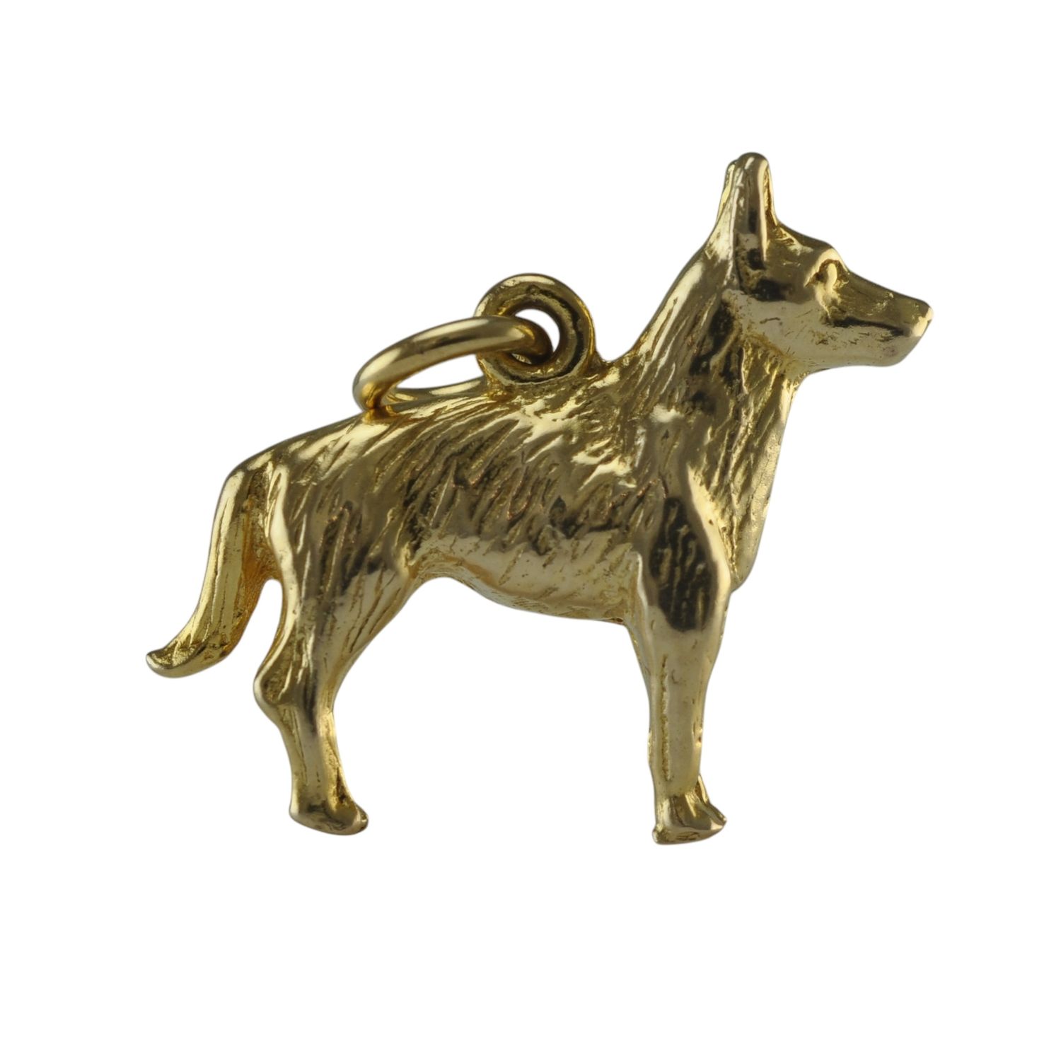 9ct Gold German Shepard Dog Charm