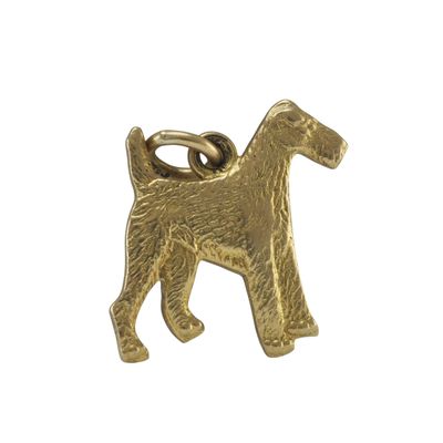 9ct Gold Airedale Terrier