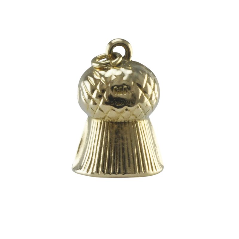 9ct Gold Thistle Charm