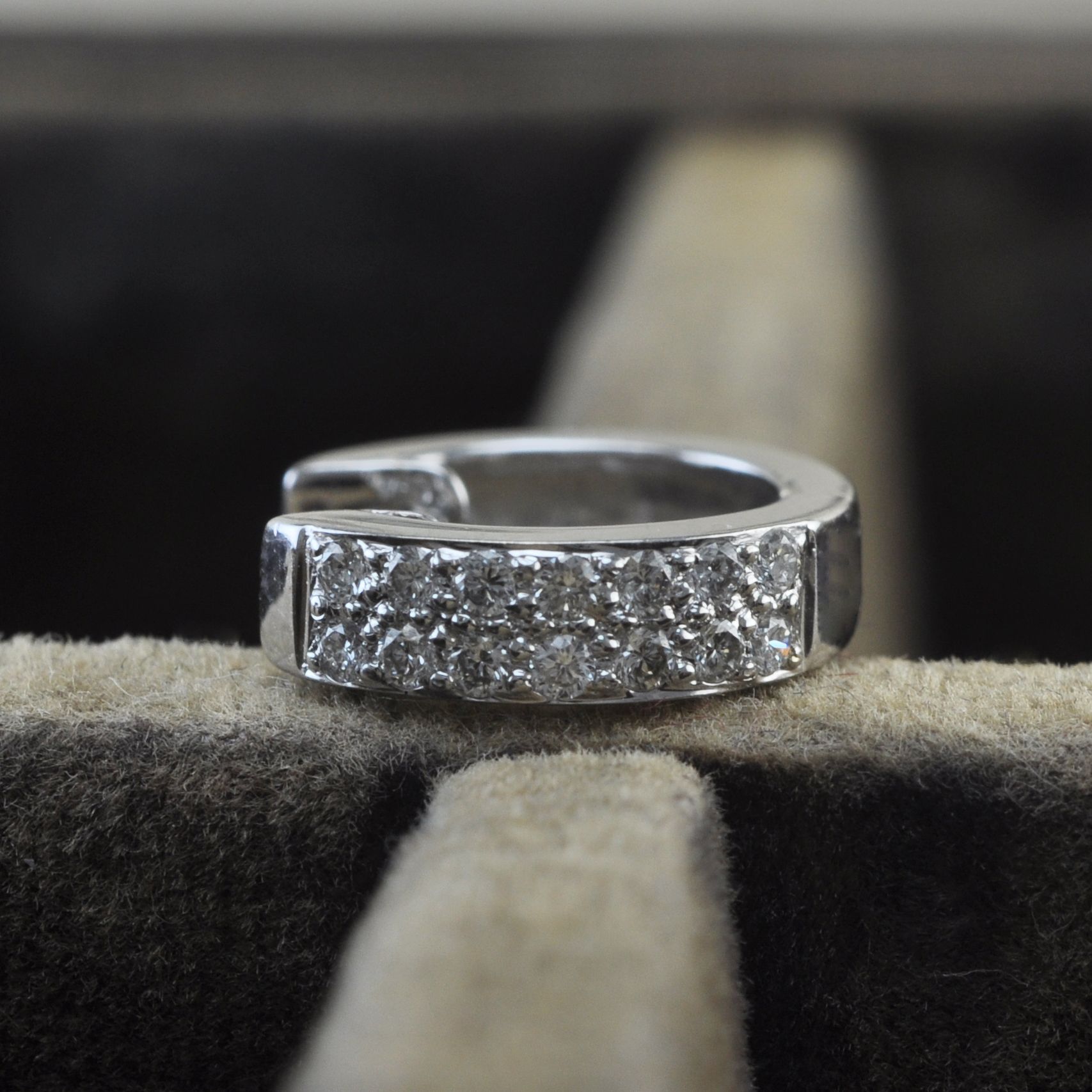 18ct Gold Single Diamond Huggie Earring