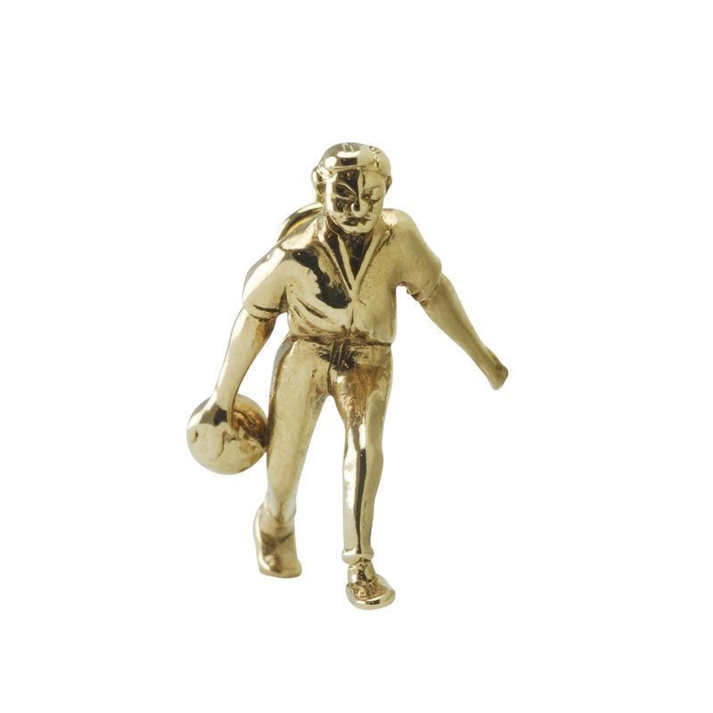 9ct Gold Bowling Man Charm