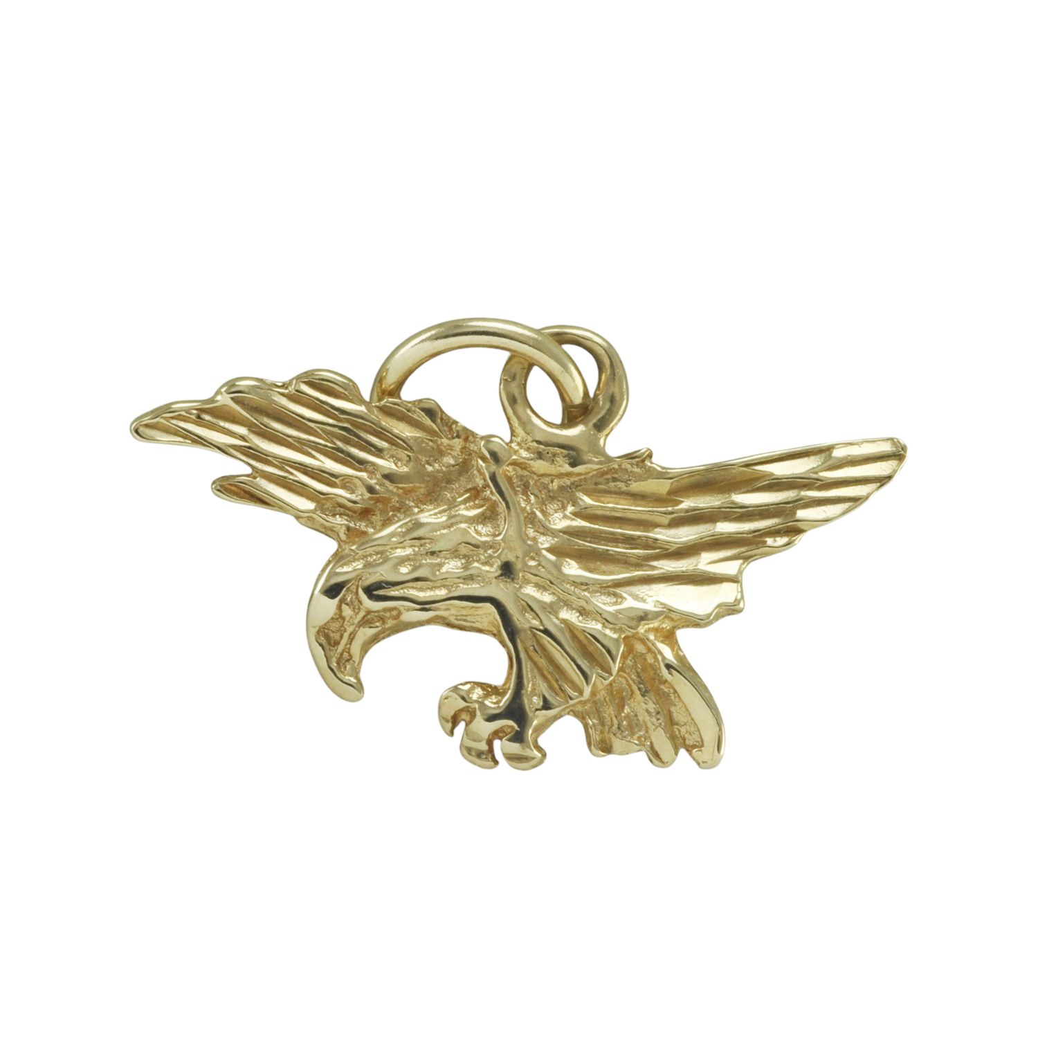 14ct Gold Flying Eagle Charm