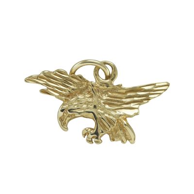 14ct Gold Flying Eagle Charm