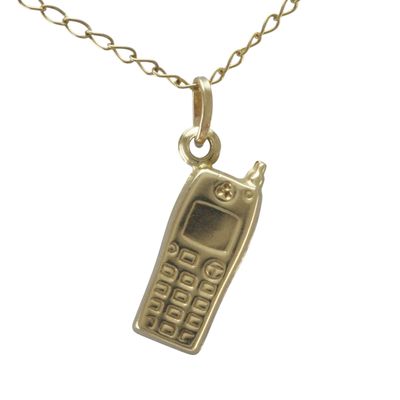 9ct Gold Retro Mobile Charm