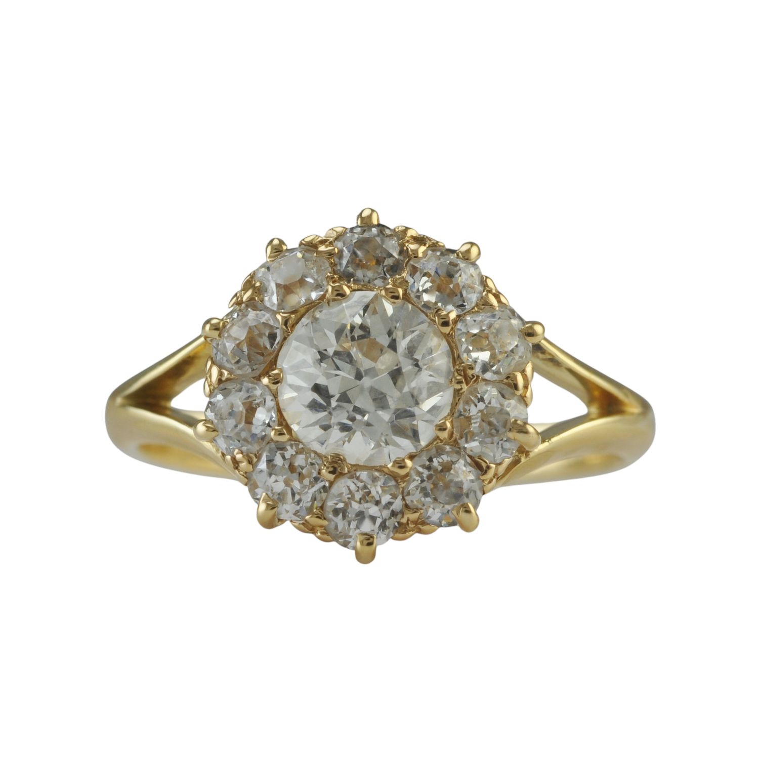 Edwardian 18ct Diamond Cluster Ring - RESERVED