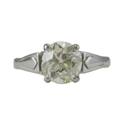 Art Deco Diamond Engagement Ring