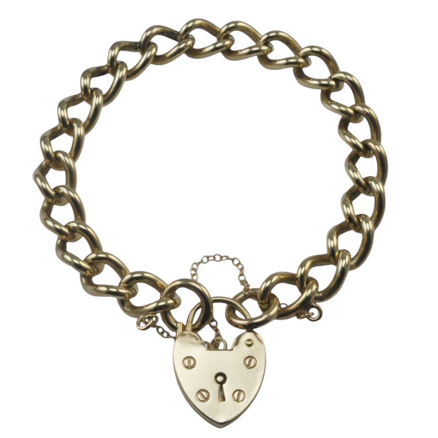 9ct Gold Heavy Curb Bracelet