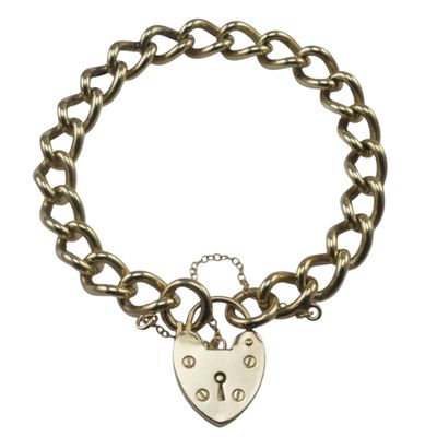 9ct Gold Heavy Curb Bracelet