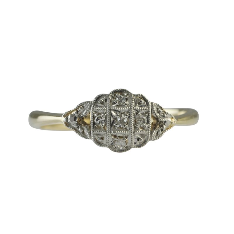 18ct and Platinum Art Deco Ring