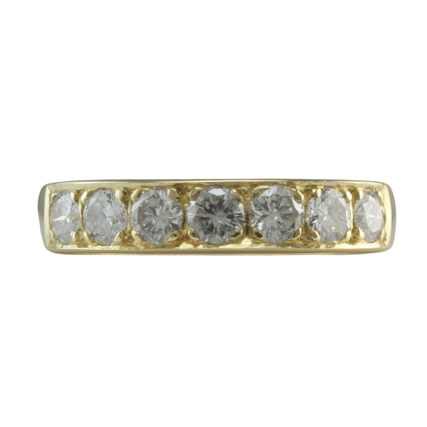 Diamond and 18ct Gold Half Eternity Ring