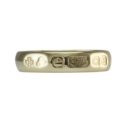 9ct Gold Feature Hallmark Ring - SOLD
