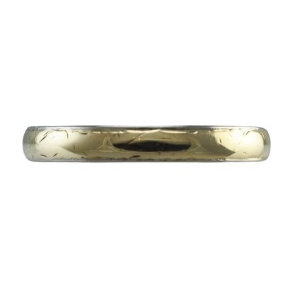 1950s 9ct Gold and Platinum Patterned Ring