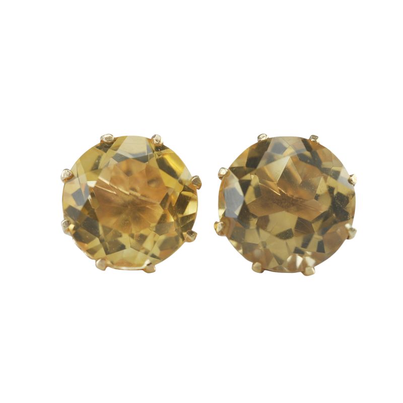 9ct Citrine Stud Earrings