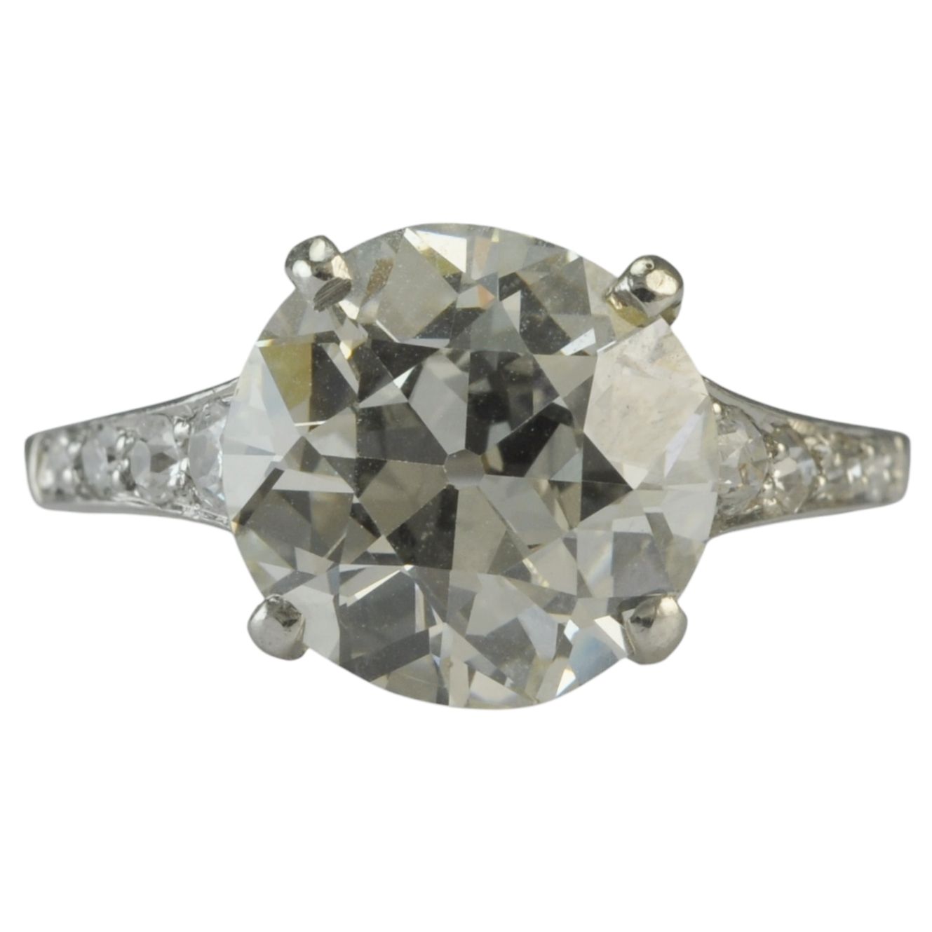 Antique 3.13ct Diamond Engagement Ring - SOLD