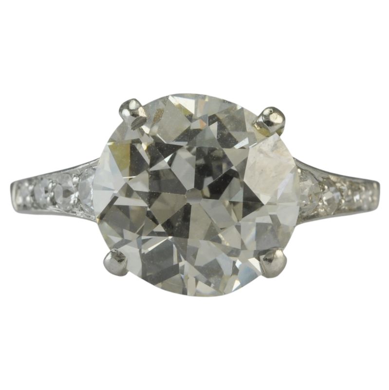 Antique 3.13ct Diamond Engagement Ring - SOLD