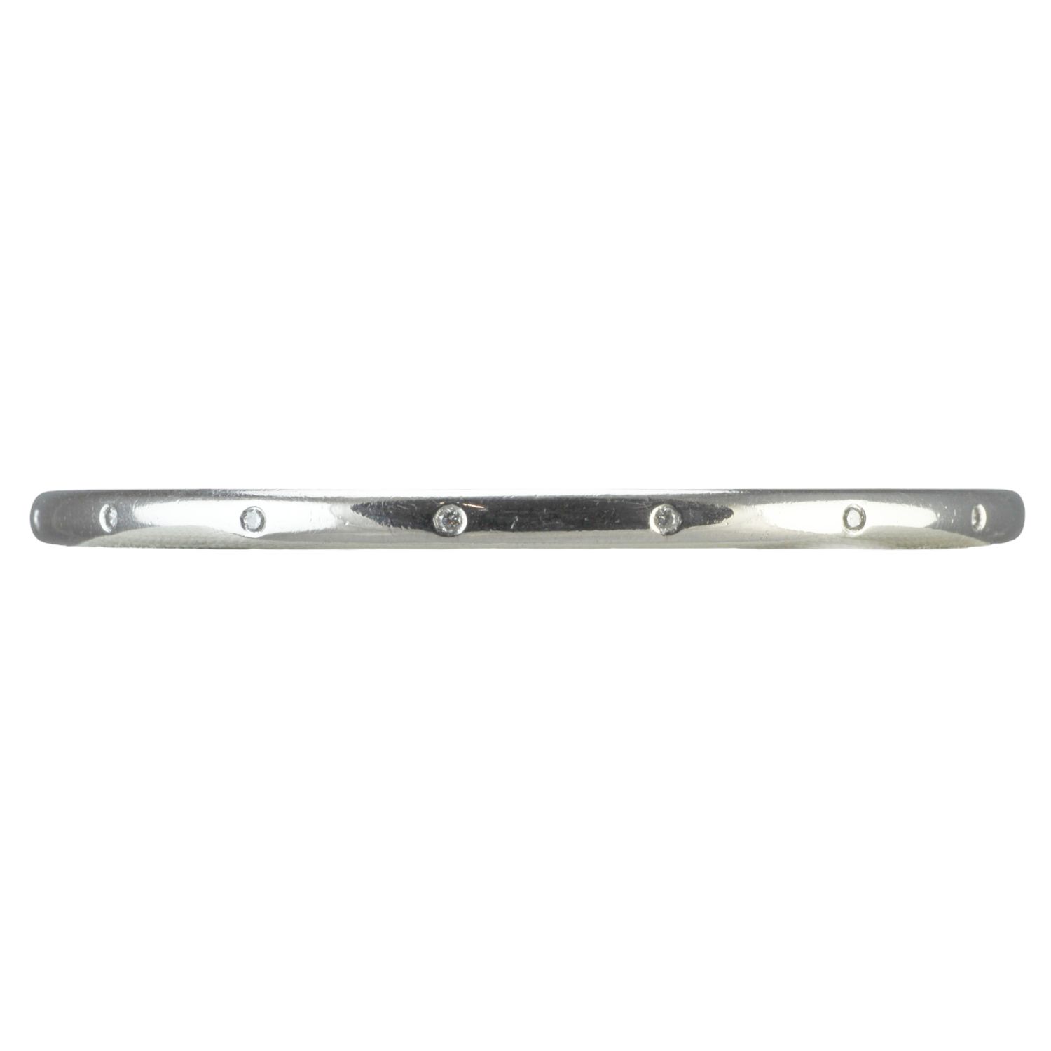 18ct White Gold Diamond Bangle