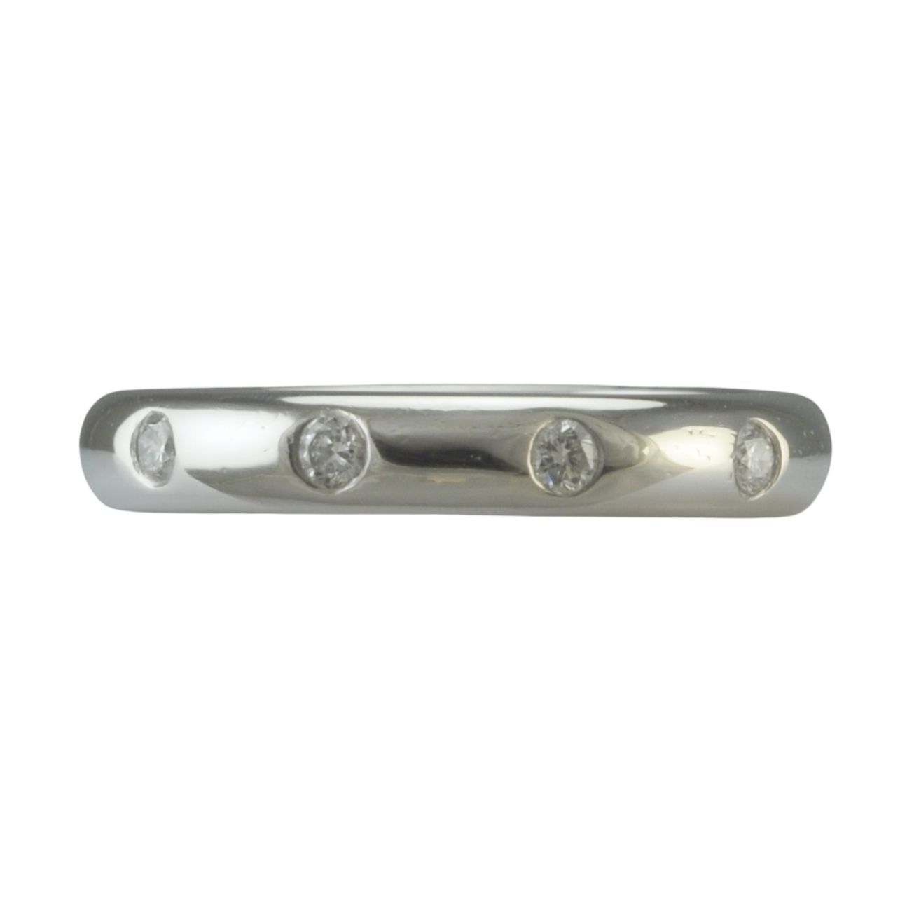 Platinum Diamond Set Wedding Band