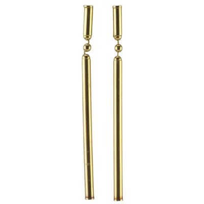 9ct Gold Long Drop Earrings