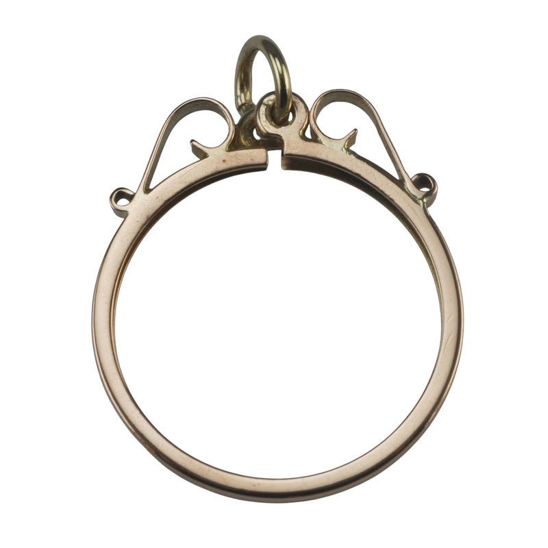 9ct Rose Gold Half Sovereign Pendant