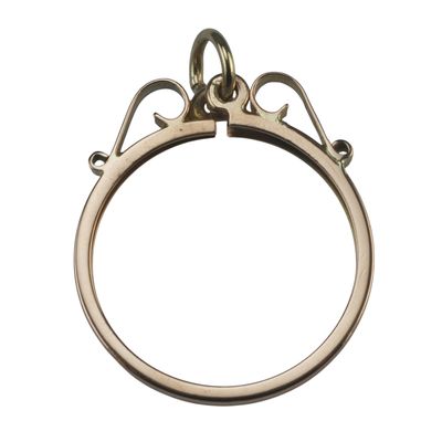9ct Rose Gold Half Sovereign Pendant
