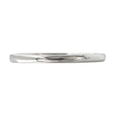 Platinum Wedding Band With Hidden Ruby