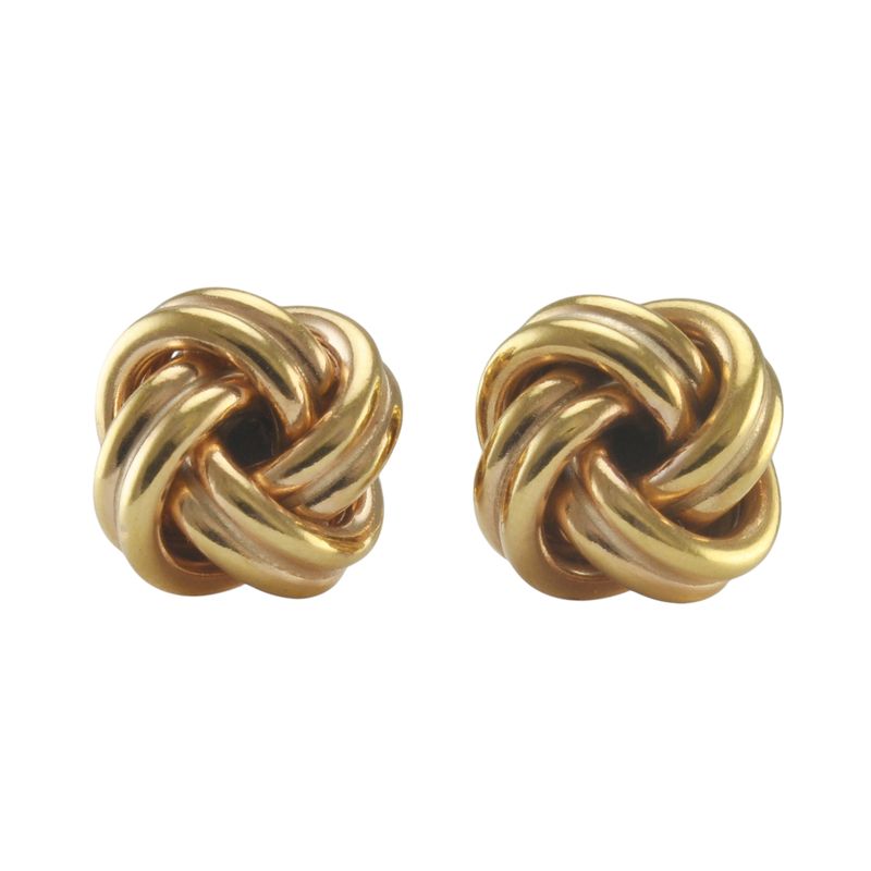 9ct Gold Knot Stud Earrings