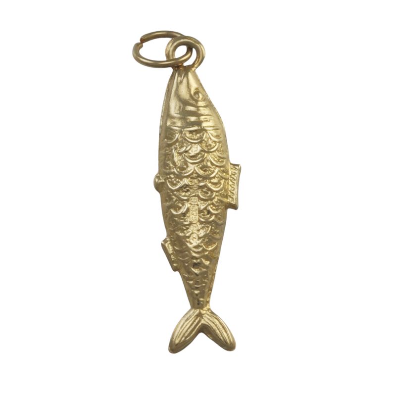 9ct Gold Fish Pendant - SOLD