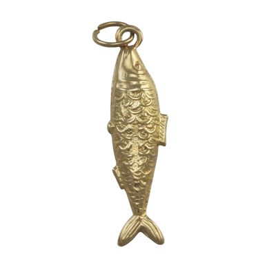 9ct Gold Fish Pendant - SOLD