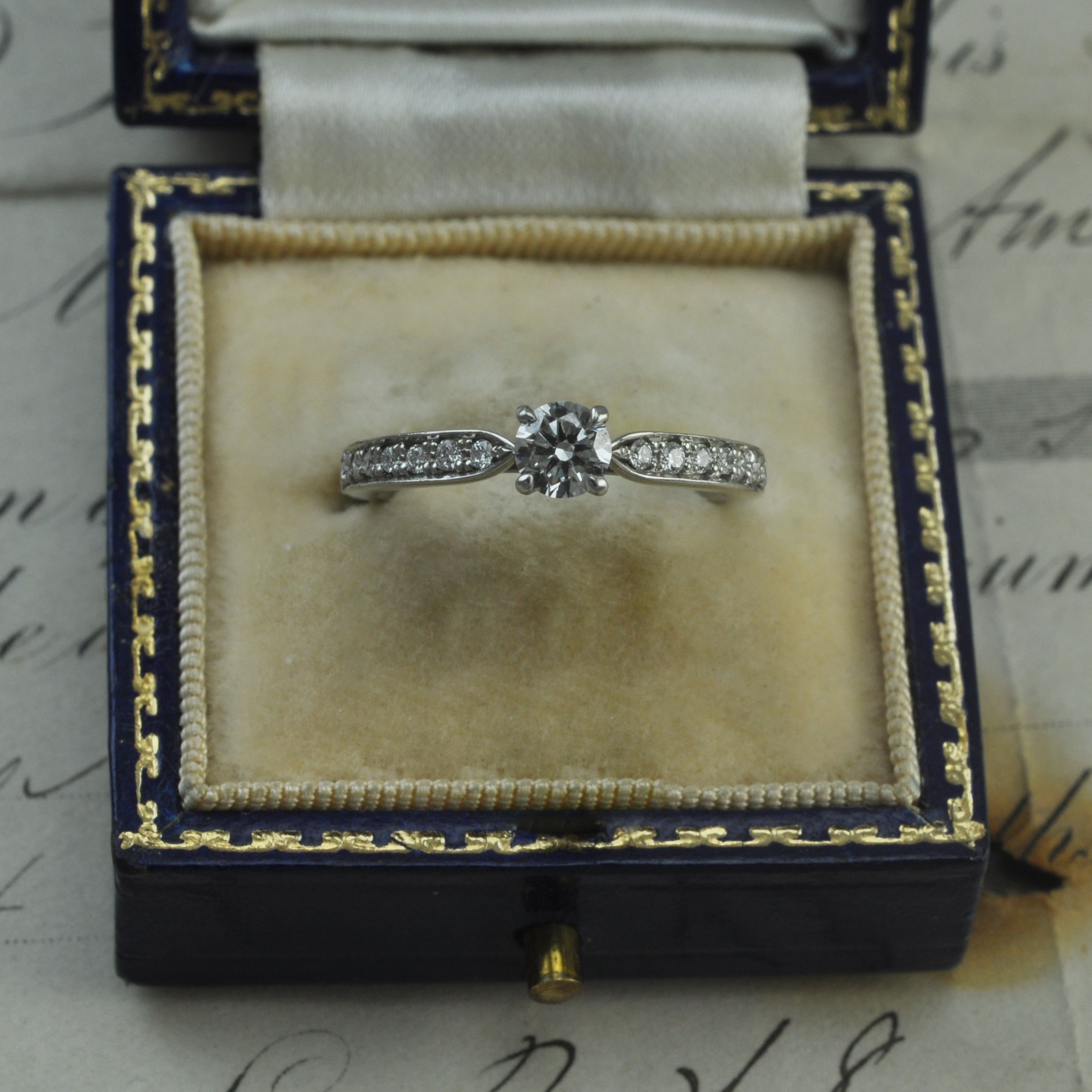 Diamond and Platinum Engagement Ring