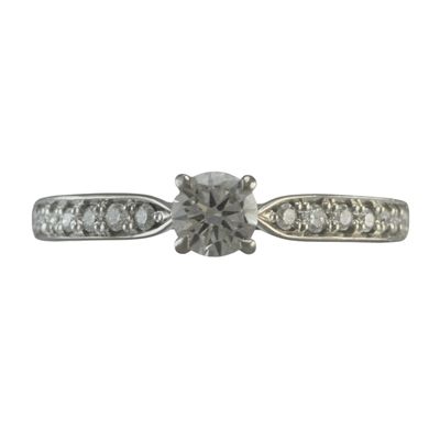 Diamond and Platinum Engagement Ring