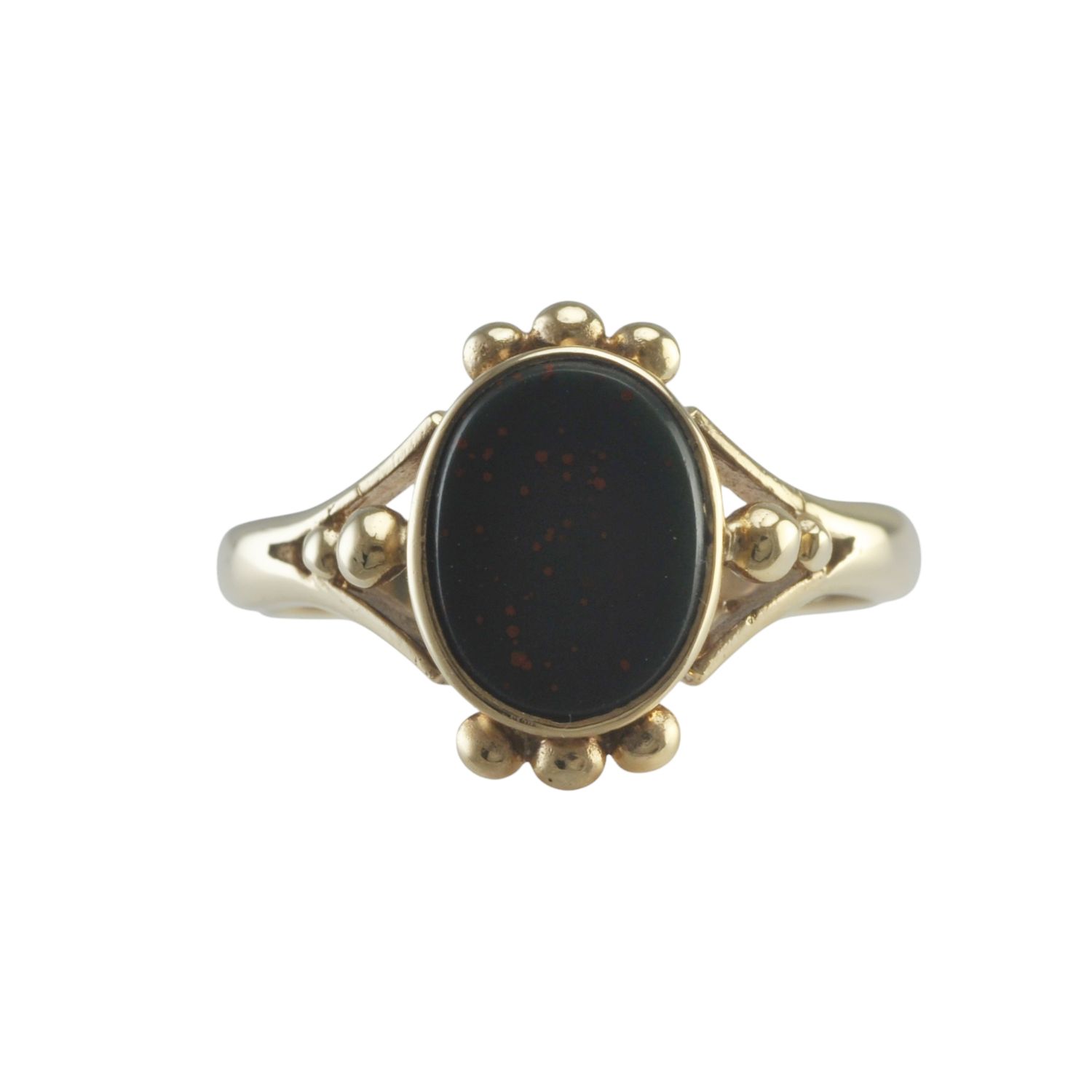 9ct Gold Bloodstone Signet Ring