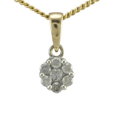 9ct Gold Diamond Pendant