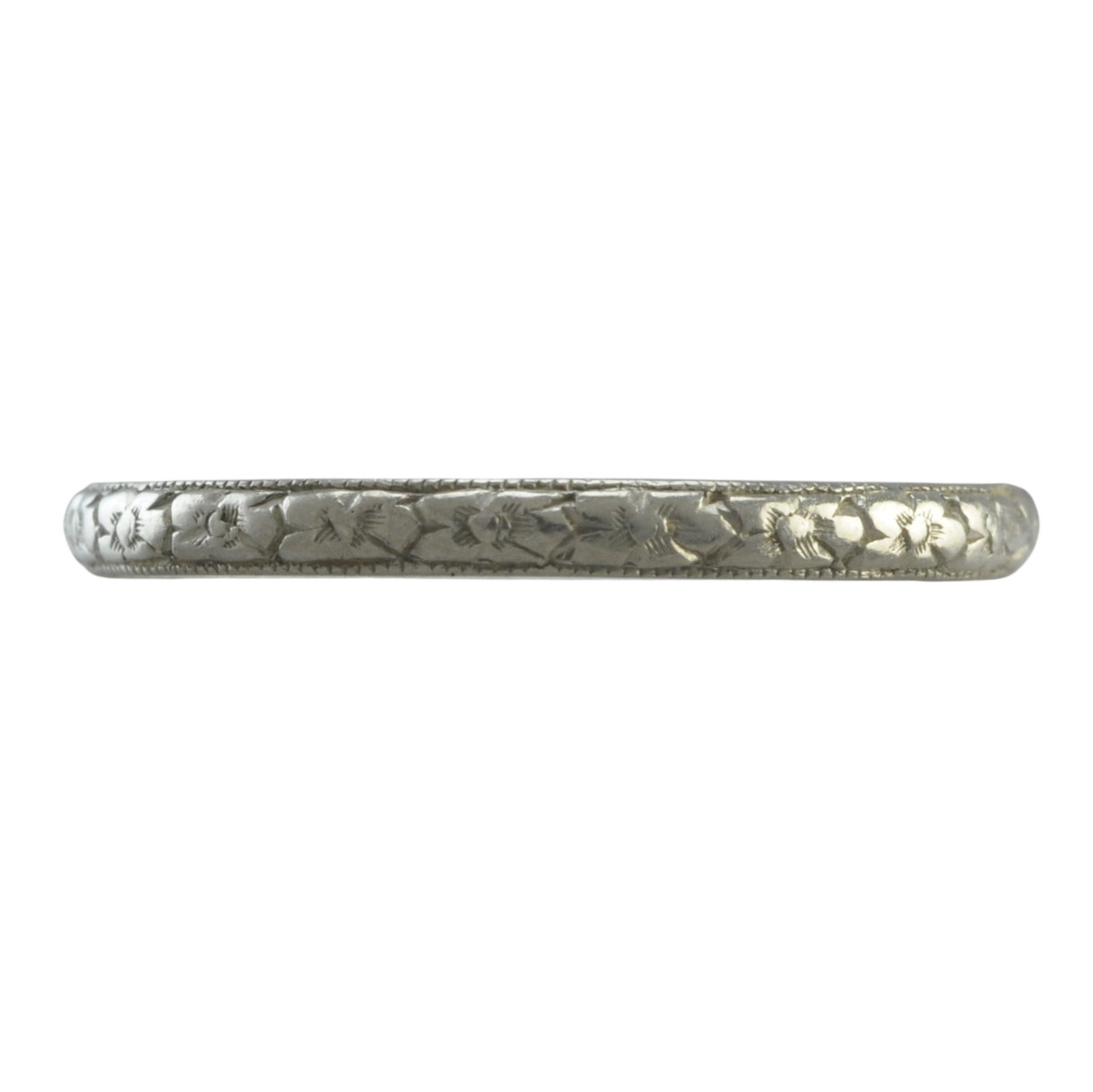 1920s Platinum Patterned Ring
