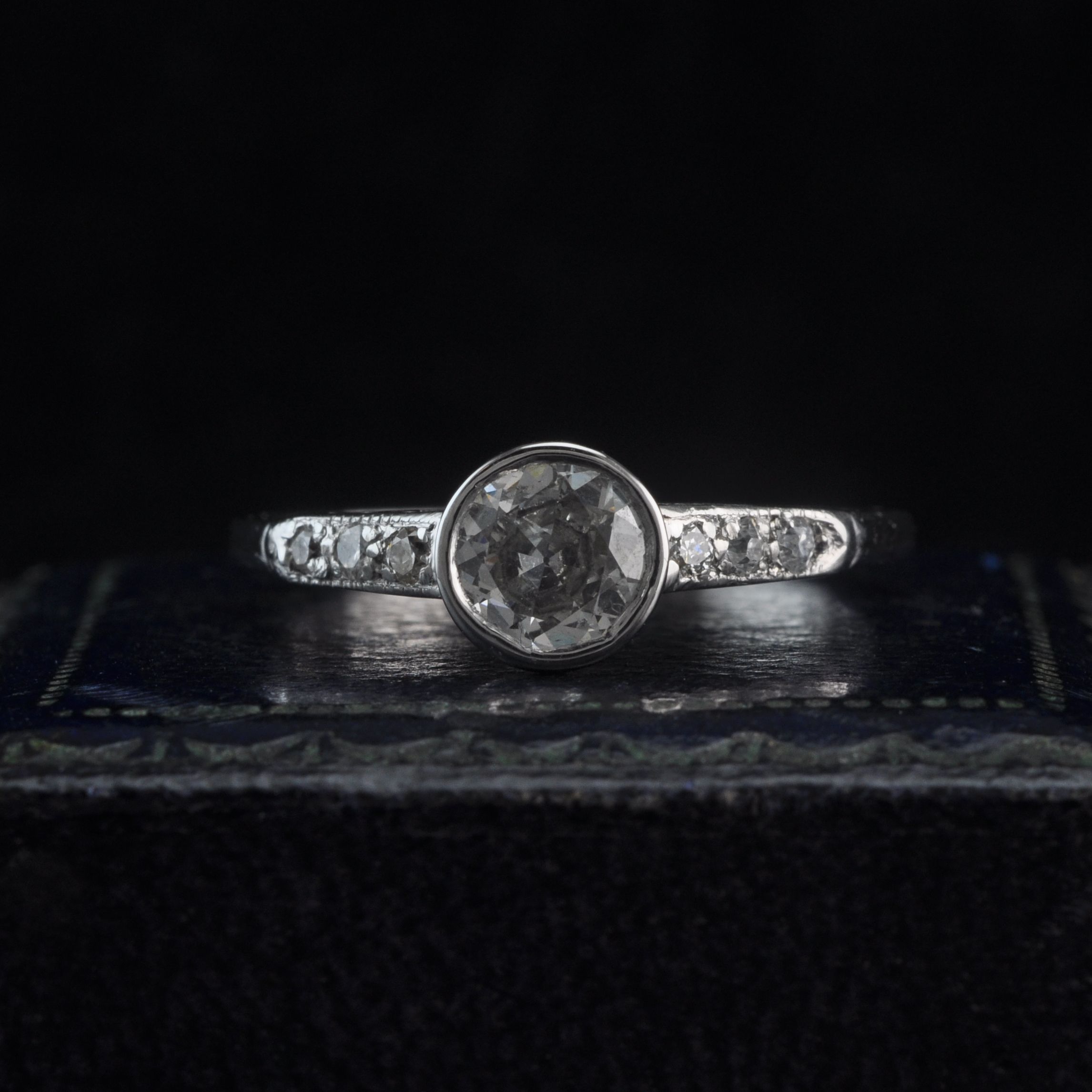 1930s Platinum and Diamond Engagement Ring