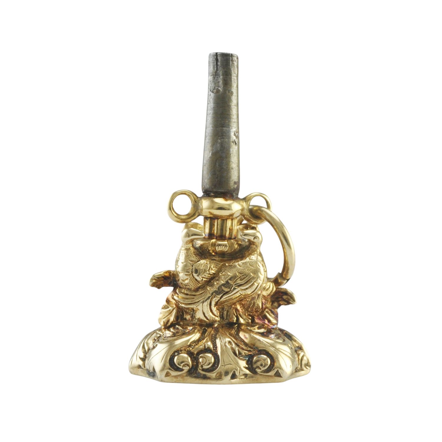 Gold Capped Bloodstone Watch-Key
