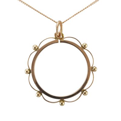 9ct Half Sovereign Pendant Mount
