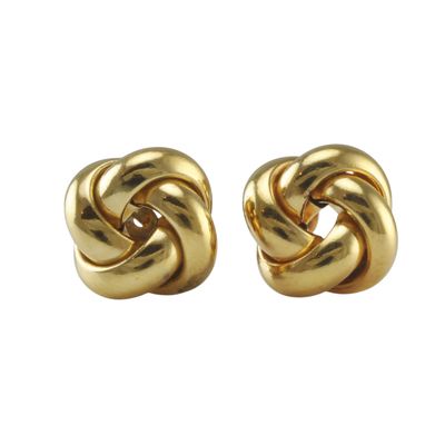 9ct Gold Knot Earrings