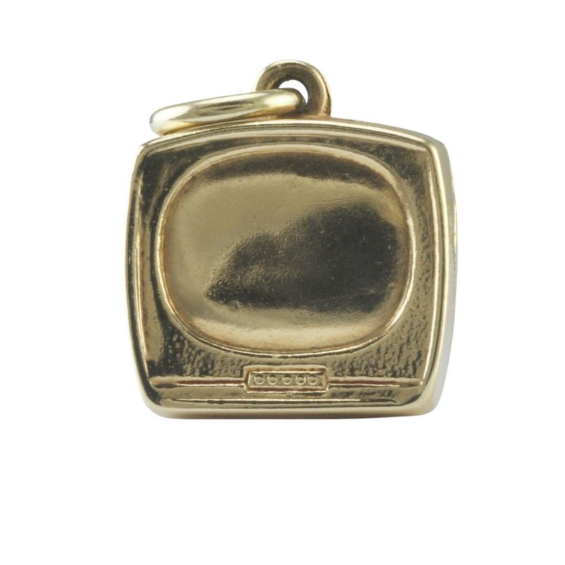 9ct Gold Retro TV Charm