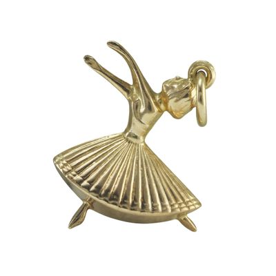 9ct Gold Ballerina Charm